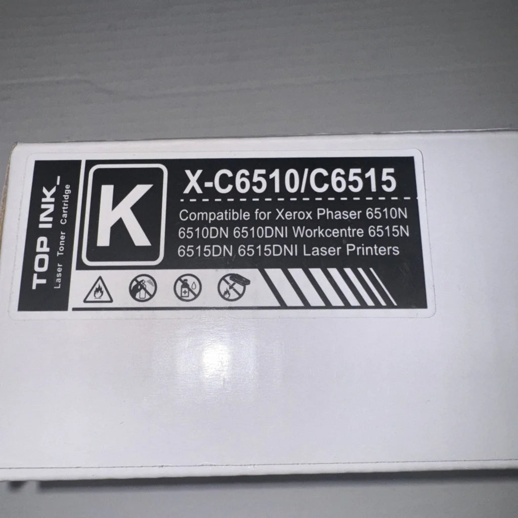 Sealed Top Ink X-C6510 toner printer ink box black for Xerox printers