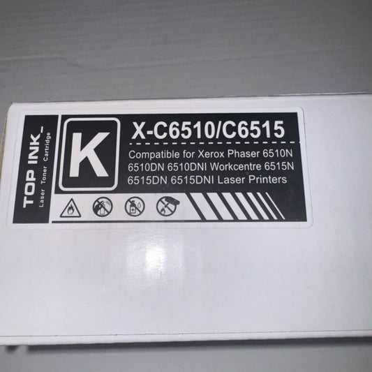 Sealed Top Ink X-C6510 toner printer ink box black for Xerox printers