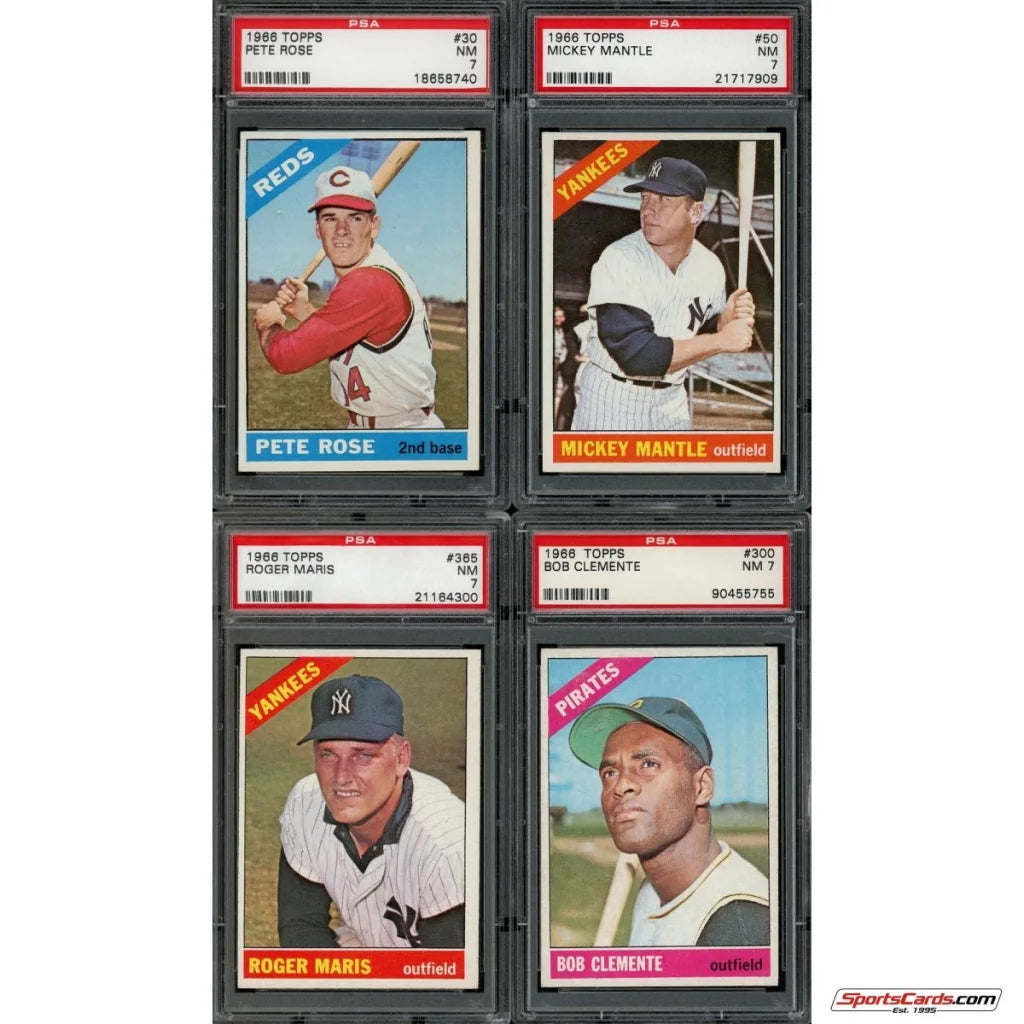 Four graded 1960 Topps Baseball cards inside Topps Baseball Complete Set Break Box