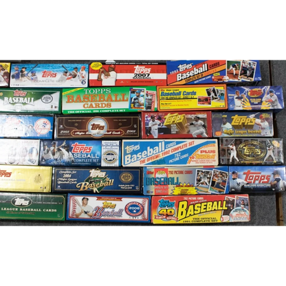Topps baseball set break with vintage 1960s bonus cards in original boxes