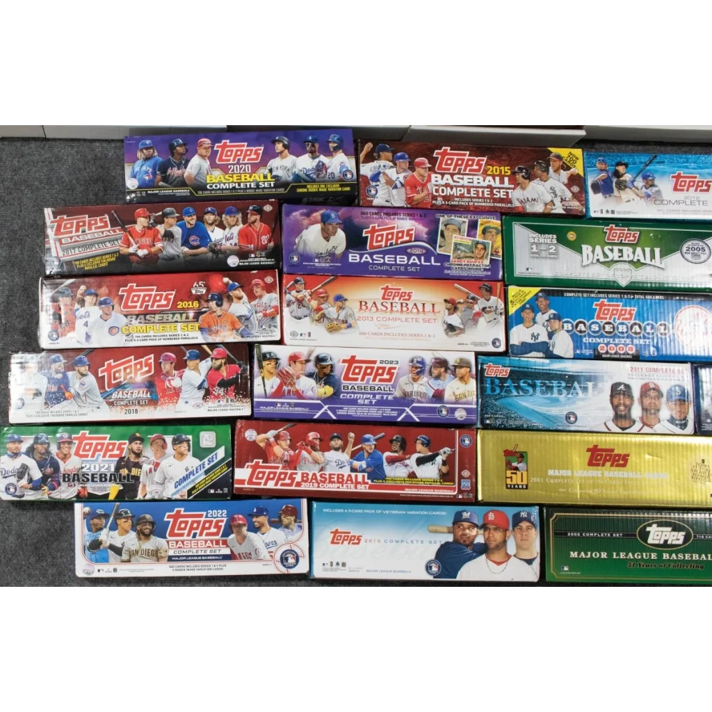 Topps Baseball Set Break with Vintage 1960s Bonus Cards showing complete sets collection