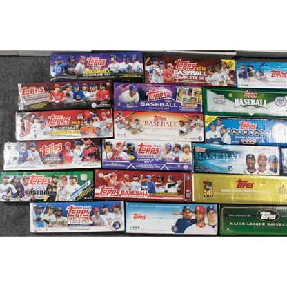 Topps Baseball Set Break with Vintage 1960s Bonus Cards showing complete sets collection