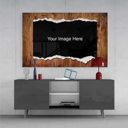 Tropical Leaves Torn Paper Effect Canvas Print | Insigneart USA | vintageantiquesgifts.com