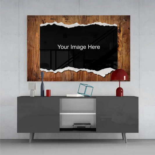 Tropical Leaves Torn Paper Effect Canvas Print | Insigneart USA | vintageantiquesgifts.com