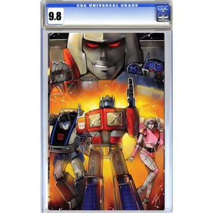A graded Transformers comic book from the Universe Shaking Transformers Energon Collection