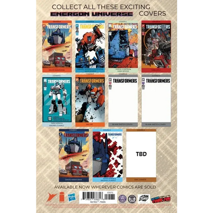 Transformers #25 ECC NYCC Virgin Back View — Dual Artist IDW Full Bleed Collectible USA