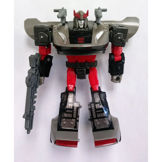 Transformers action figure Autobot Bluestreak in red silver black plastic