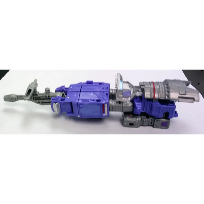 Purple and silver Decepticon Refraktor Transformers action figure toy