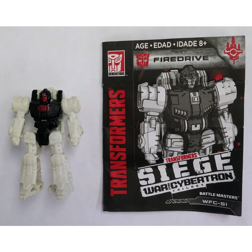 Transformers Battle Masters Autobot Firedrive action figure on display