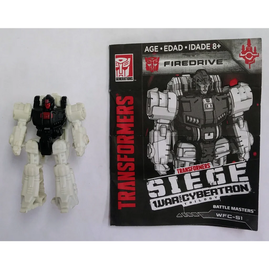 Transformers Battle Masters Autobot Firedrive action figure on display