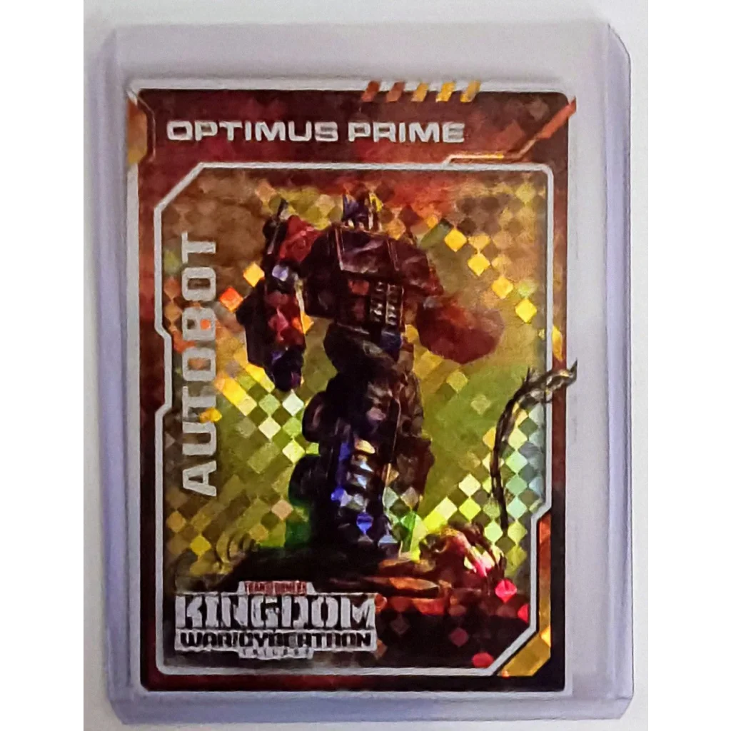 Optimus Prime Transformers hologram sticker card 2020 edition