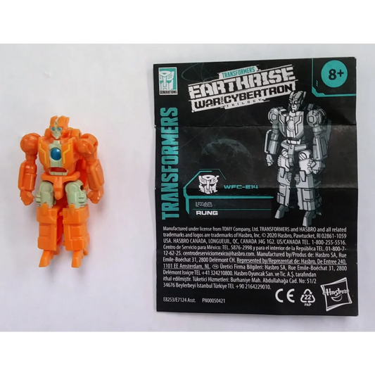 Autobot Rung orange green Transformers figure with blue gem