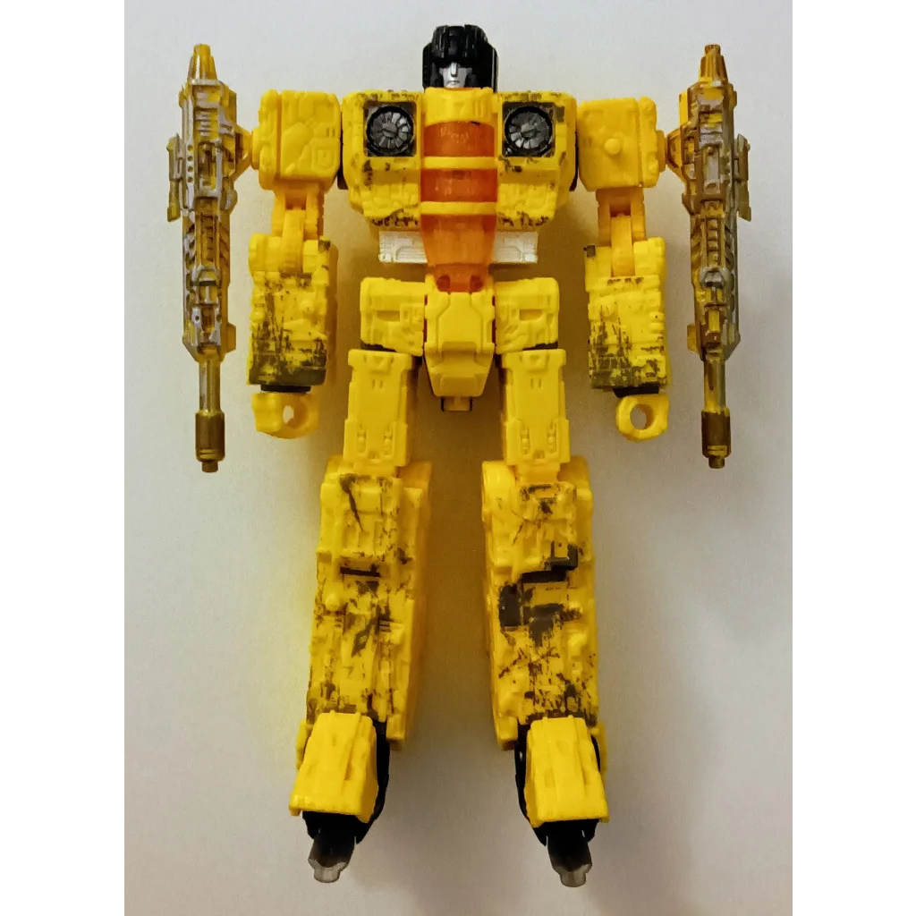 Yellow and orange Transformers Nova Storm Decepticon action figure