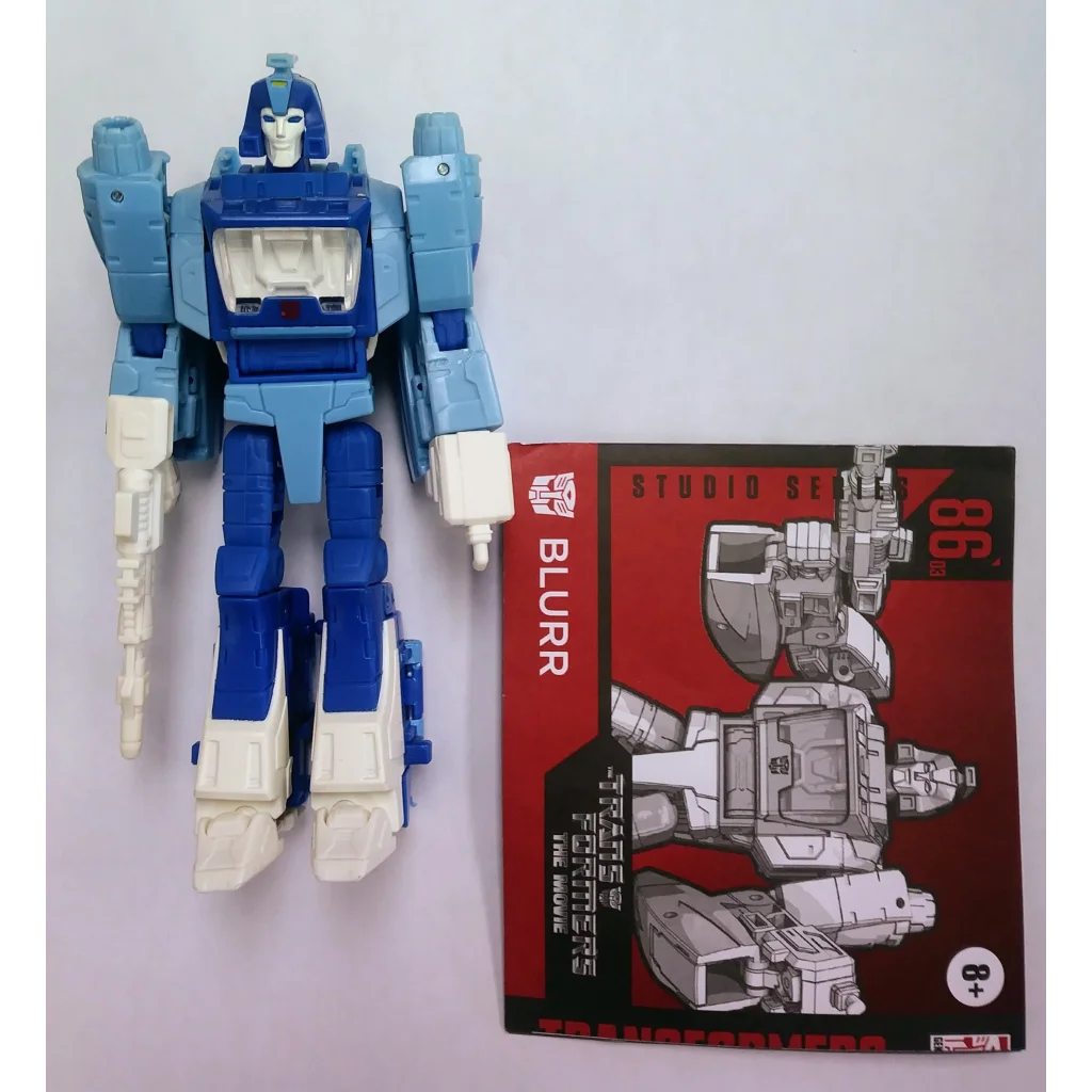 Transformers Studio Series Autobot Blurr action figure with red name card