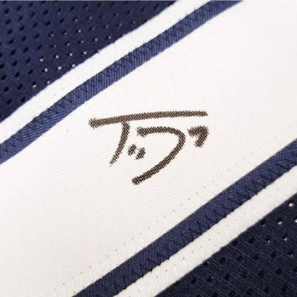 Trevon Diggs autographed navy blue custom jersey with adidas logo