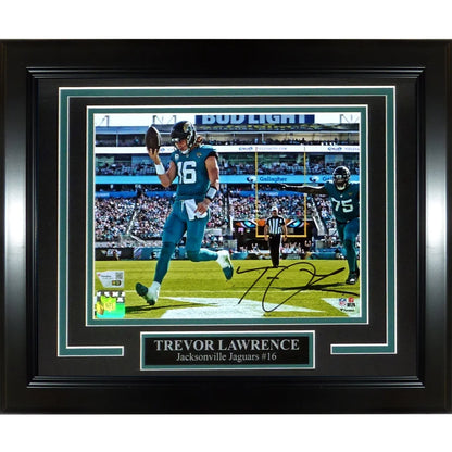 Trevor Lawrence autographed Jacksonville Jaguars framed 8x10 photo
