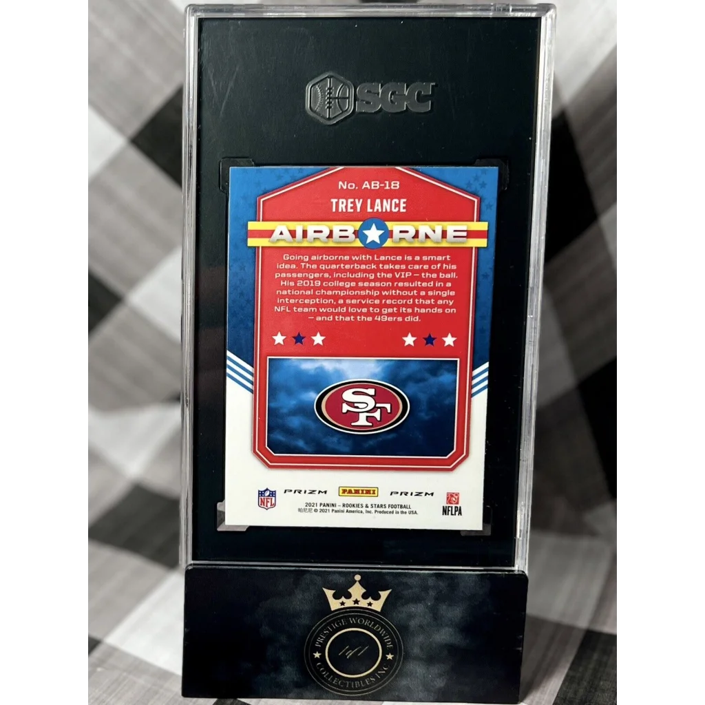 Trey Lance BGS 9.5 Airborne Rookie at Prestige Worldwide Collectibles