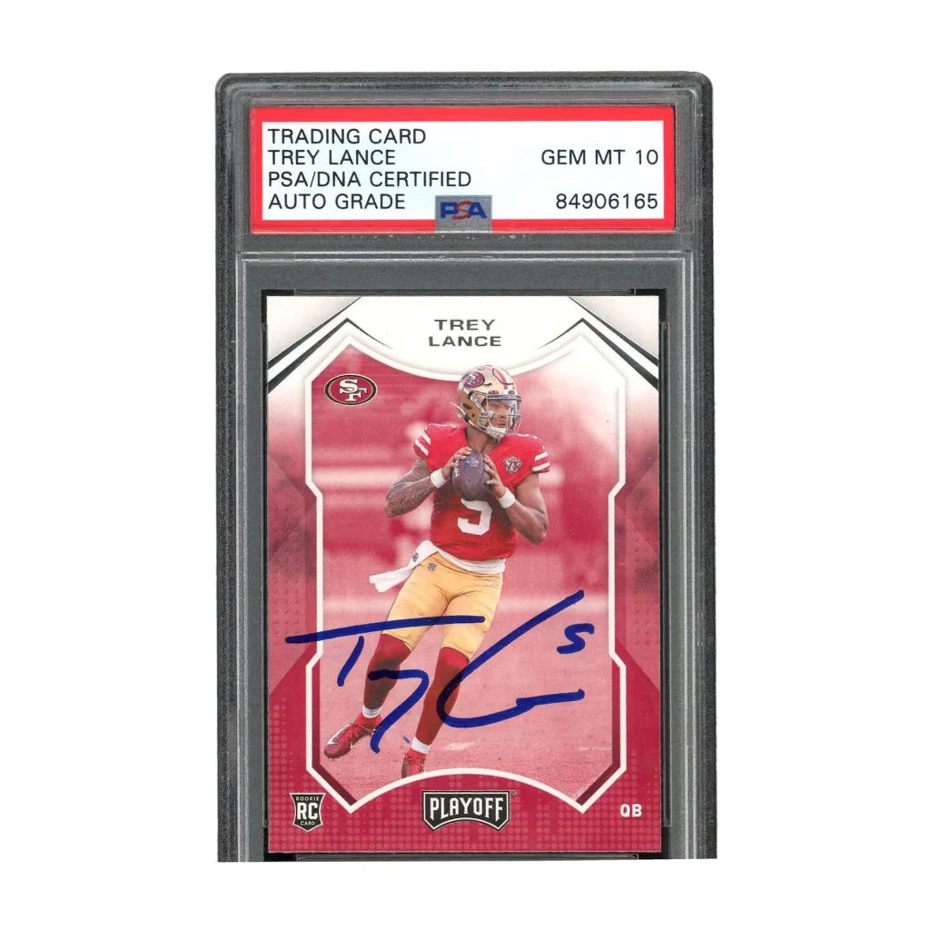 Trey Lance Gem Mint 10 Autographed 2021 Panini Football Card | Creative Sports | vintageantiquesgifts.com
