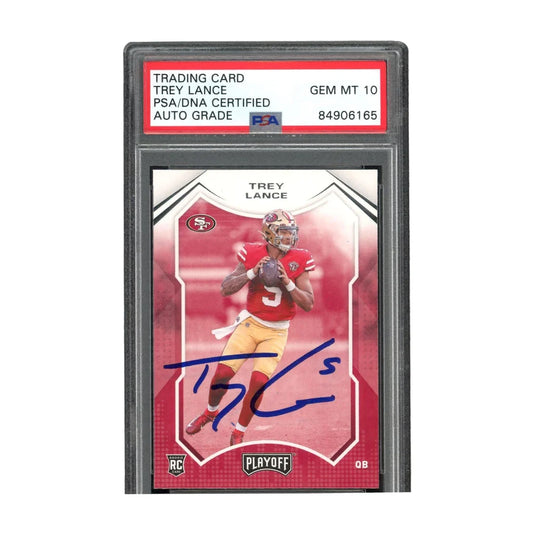 Trey Lance Gem Mint 10 Autographed 2021 Panini Football Card | Creative Sports | vintageantiquesgifts.com