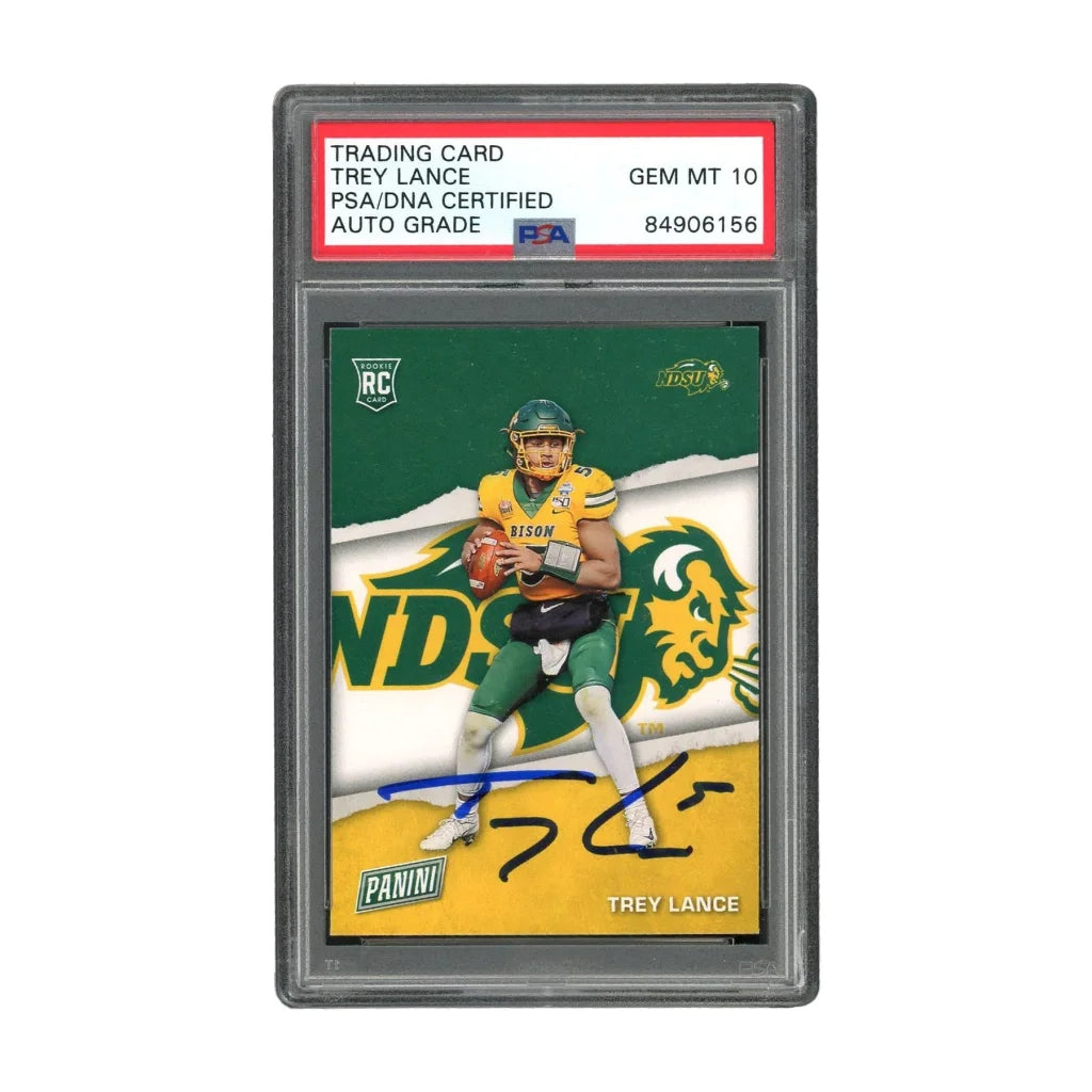 Trey Lance Gem Mint 10 Autographed Rookie Card PSA Graded | Creative Sports | vintageantiquesgifts.com