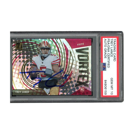 Trey Lance Gem Mint 10 Autographed Rookie Card PSA Graded | Creative Sports | vintageantiquesgifts.com