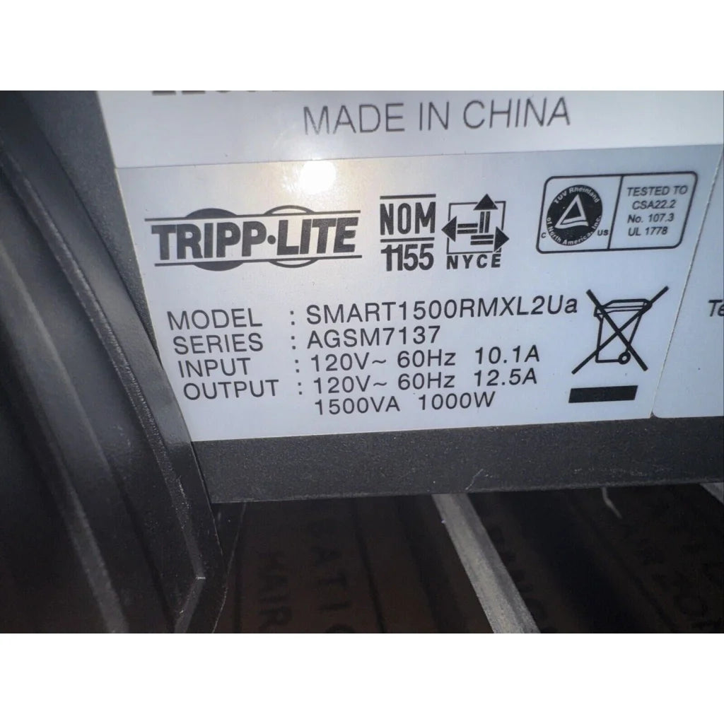 Tripp Lite SU1500RTXL2UA smart online UPS 1500VA black casing