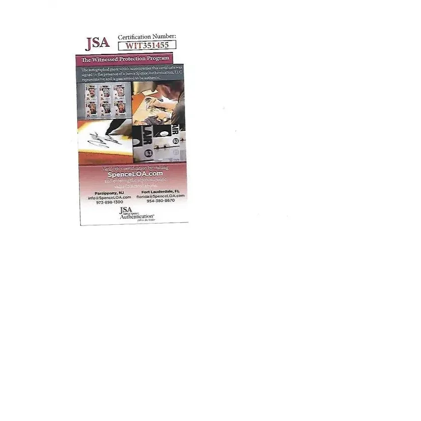 Certificate of authenticity for Tristan Thompson Boston Celtics autographed dunk photo