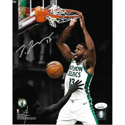 Autographed Tristan Thompson Boston Celtics dunk photo with COA for Boston Celtics fans