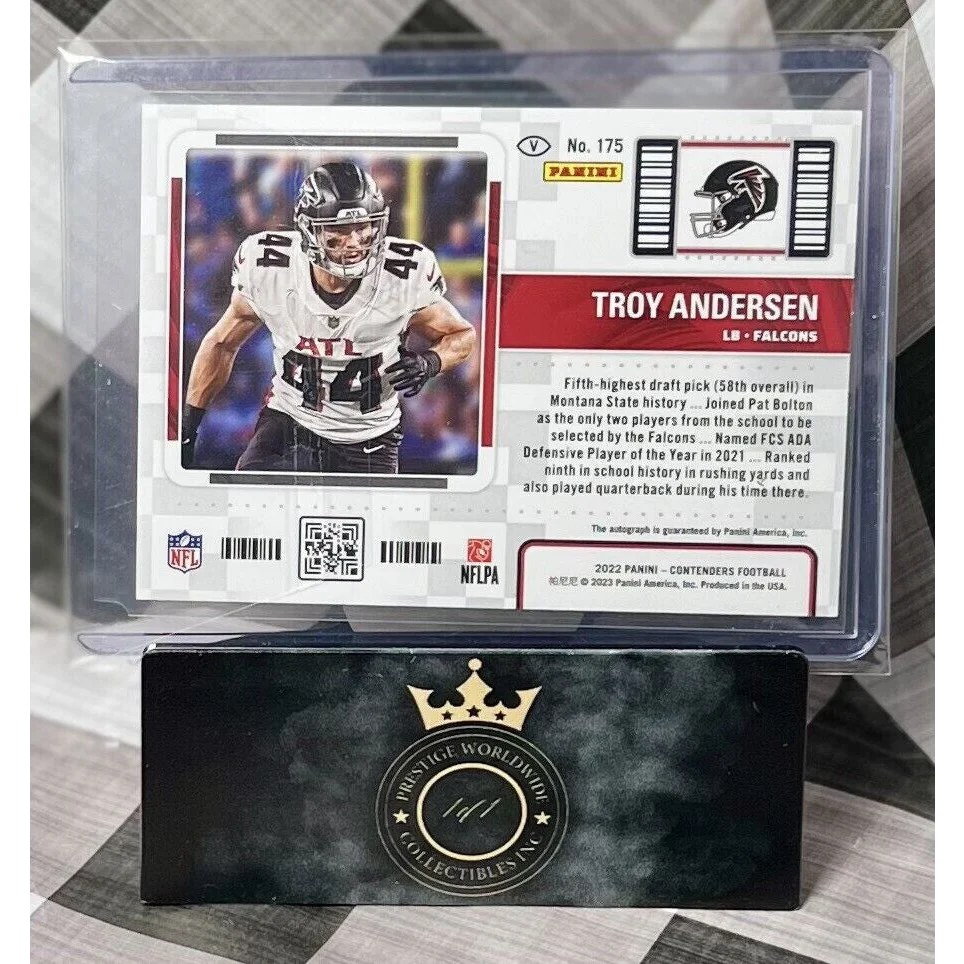 2023 Panini Contenders Troy Anderson rookie autograph from Prestige Worldwide Collectibles