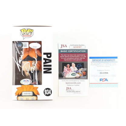 Troy Baker signed Naruto Pain Funko Pop in original packaging with certificates