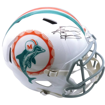 Tua Tagovailoa autographed Miami Dolphins white throwback helmet