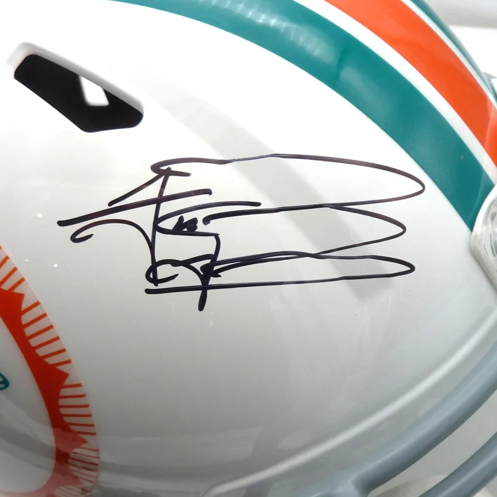 Tua Tagovailoa autographed Miami Dolphins 1972 throwback helmet