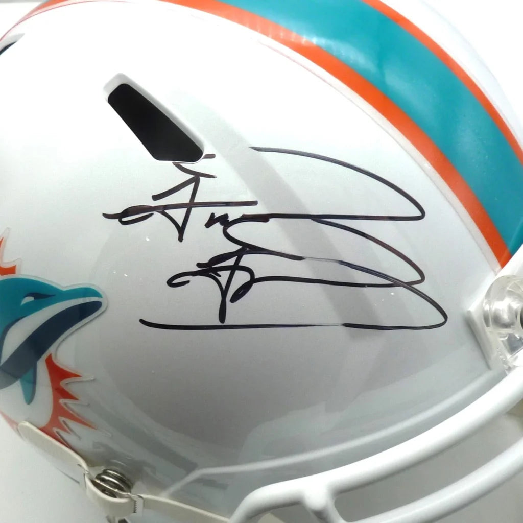 Tua Tagovailoa autographed Miami Dolphins replica helmet