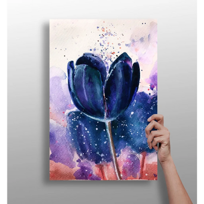 Stunning Blue Tulip Insigne Aluminum Prints for Your Walls | Insigneart USA | vintageantiquesgifts.com
