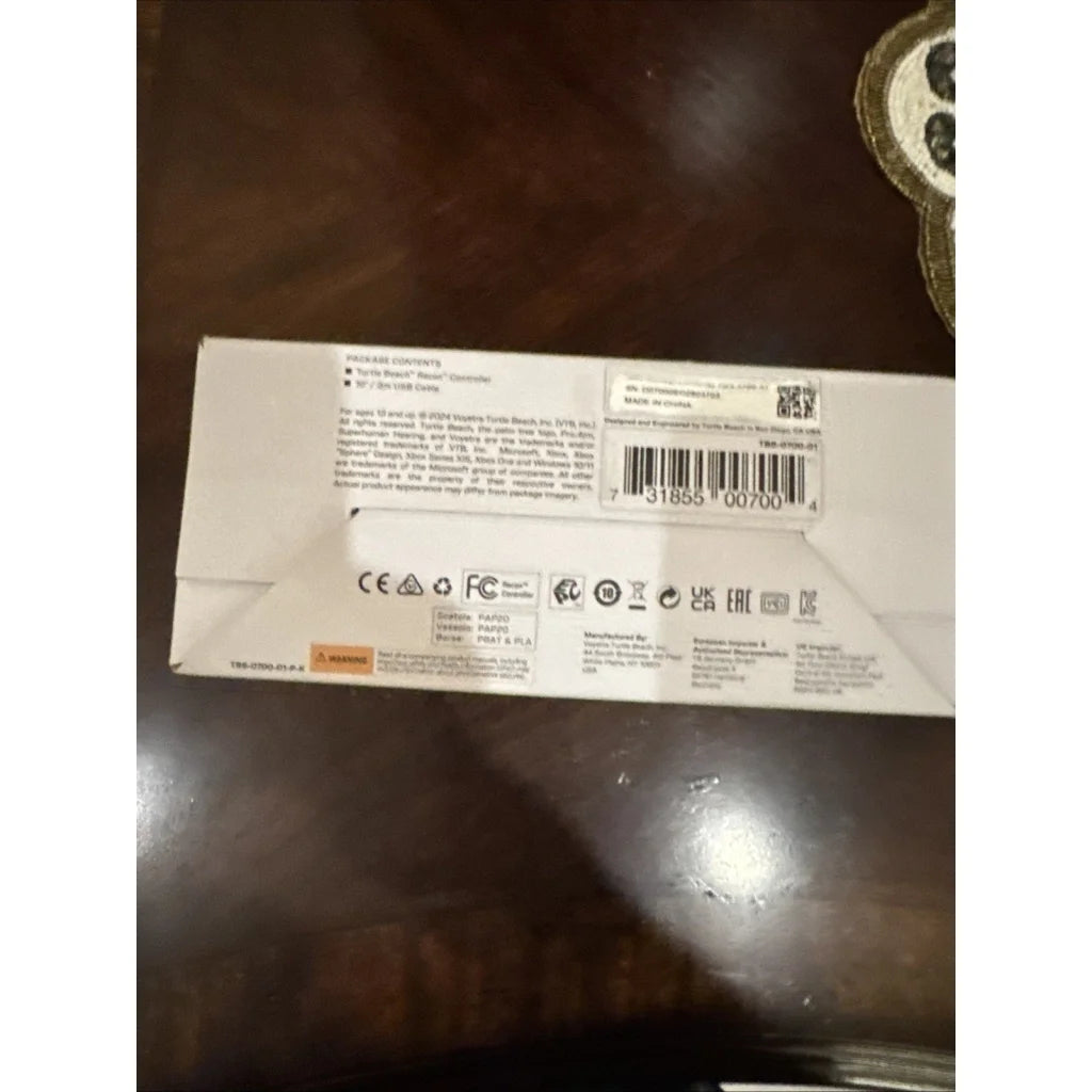 Turtle Beach Recon Controller for Xbox Series X/S black box with barcode