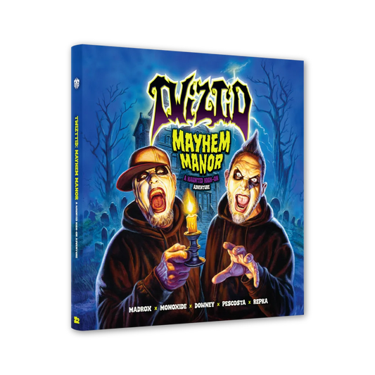 Twiztid Mayhem Manor hardcover graphic novel with Mayhem Manor CD album inside