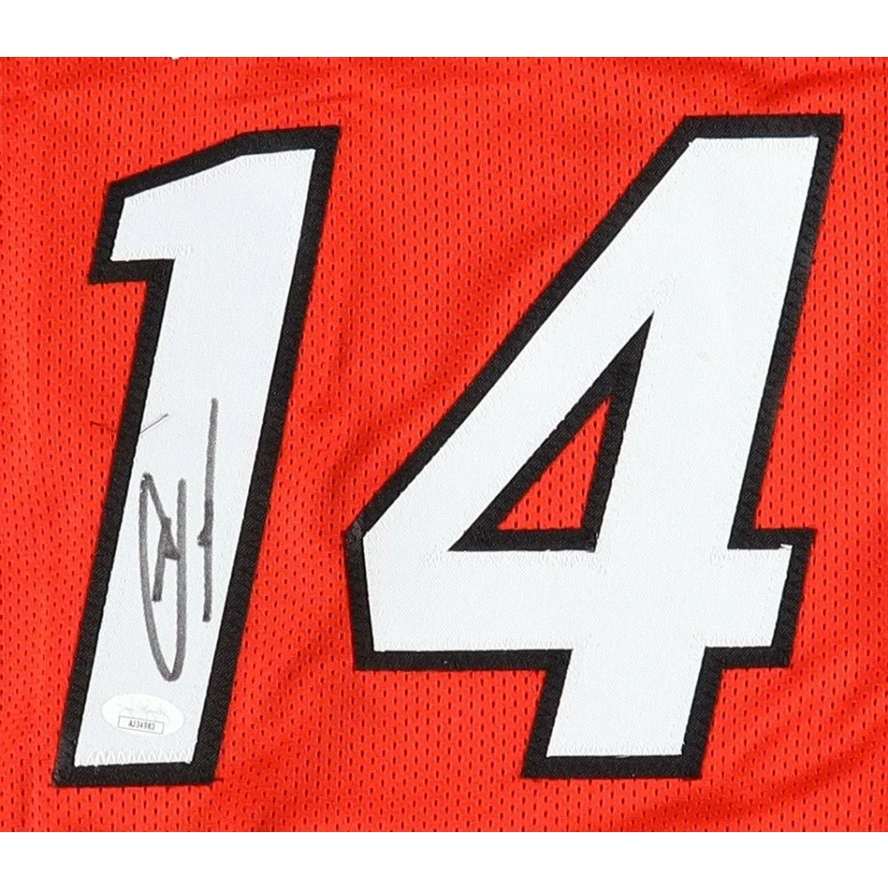 Orange Tyler Herro Miami Heat jersey with number 14 and signature, JSA authenticated