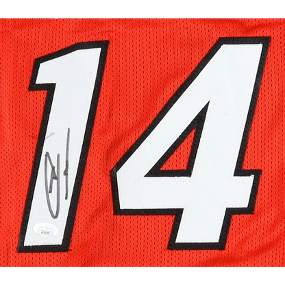 Orange Tyler Herro Miami Heat jersey with number 14 and signature, JSA authenticated