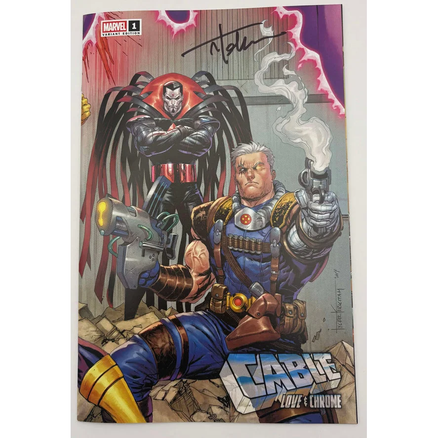 Signed Marvel comic with Cable and Mr Sinister by Tyler Kirkham from Unknown Comics Tyler