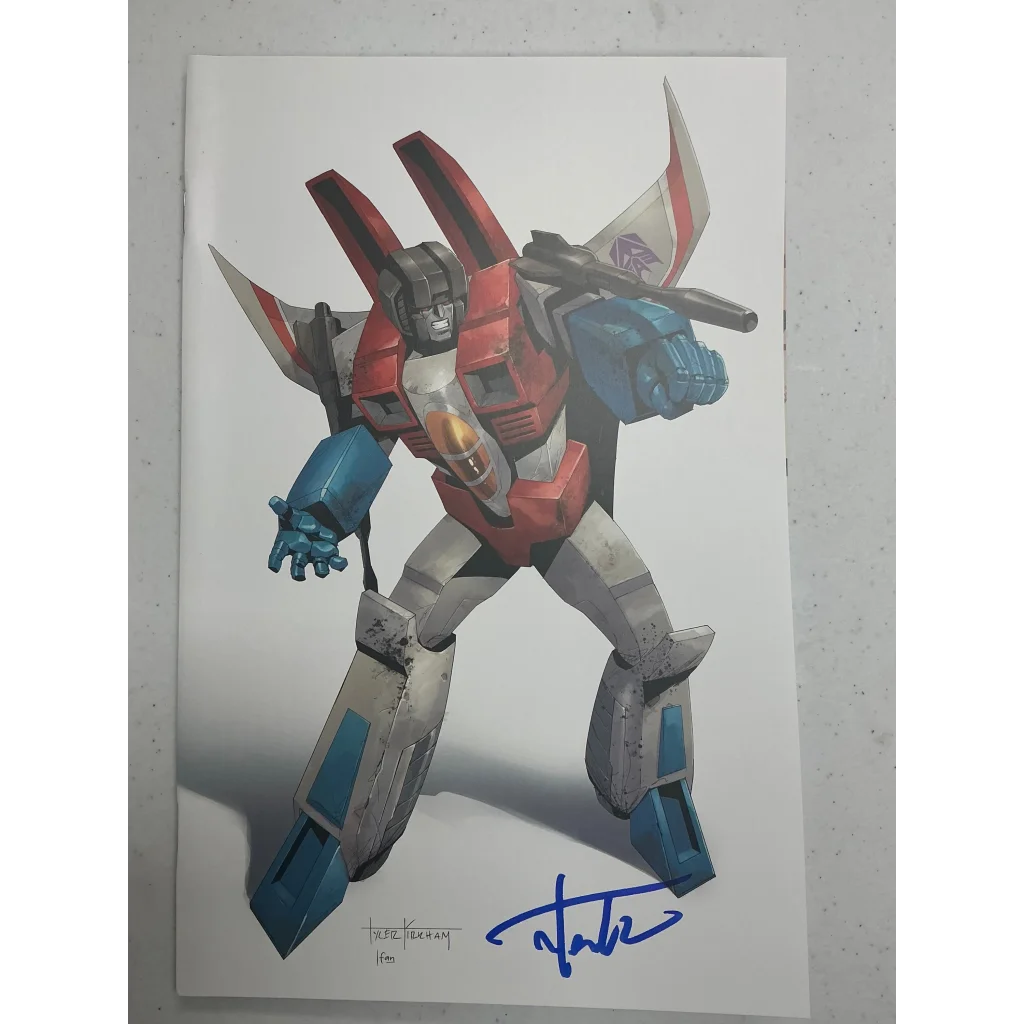 Colorful drawing of Starscream by Tyler Kirkham from Unknown Comic Tyler series