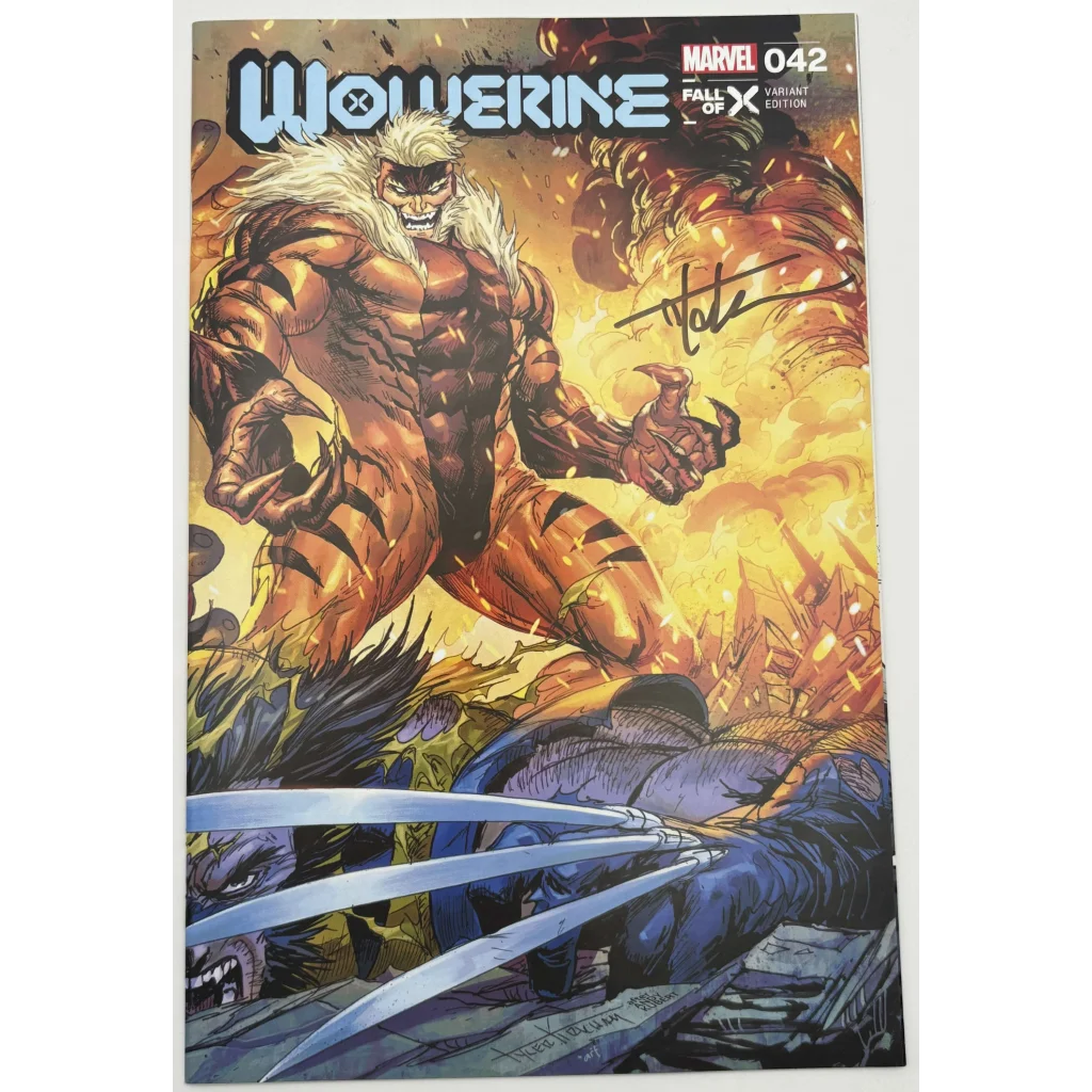 Signed Marvel Wolverine comic book by Tyler Kirkham from Unknown Comics Tyler
