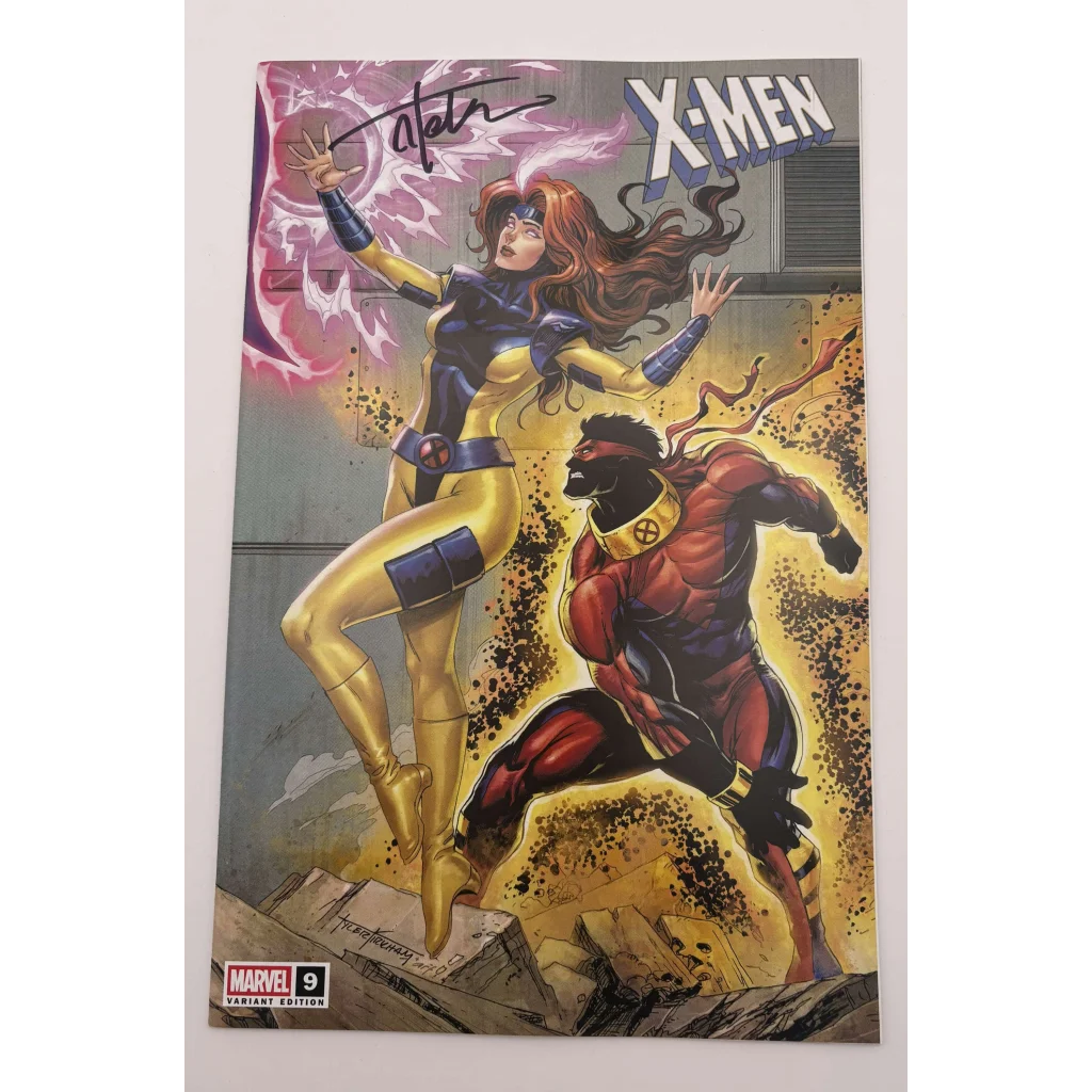 Autographed Tyler Kirkham X-Men Comic with Jean Grey and Vulcan cover