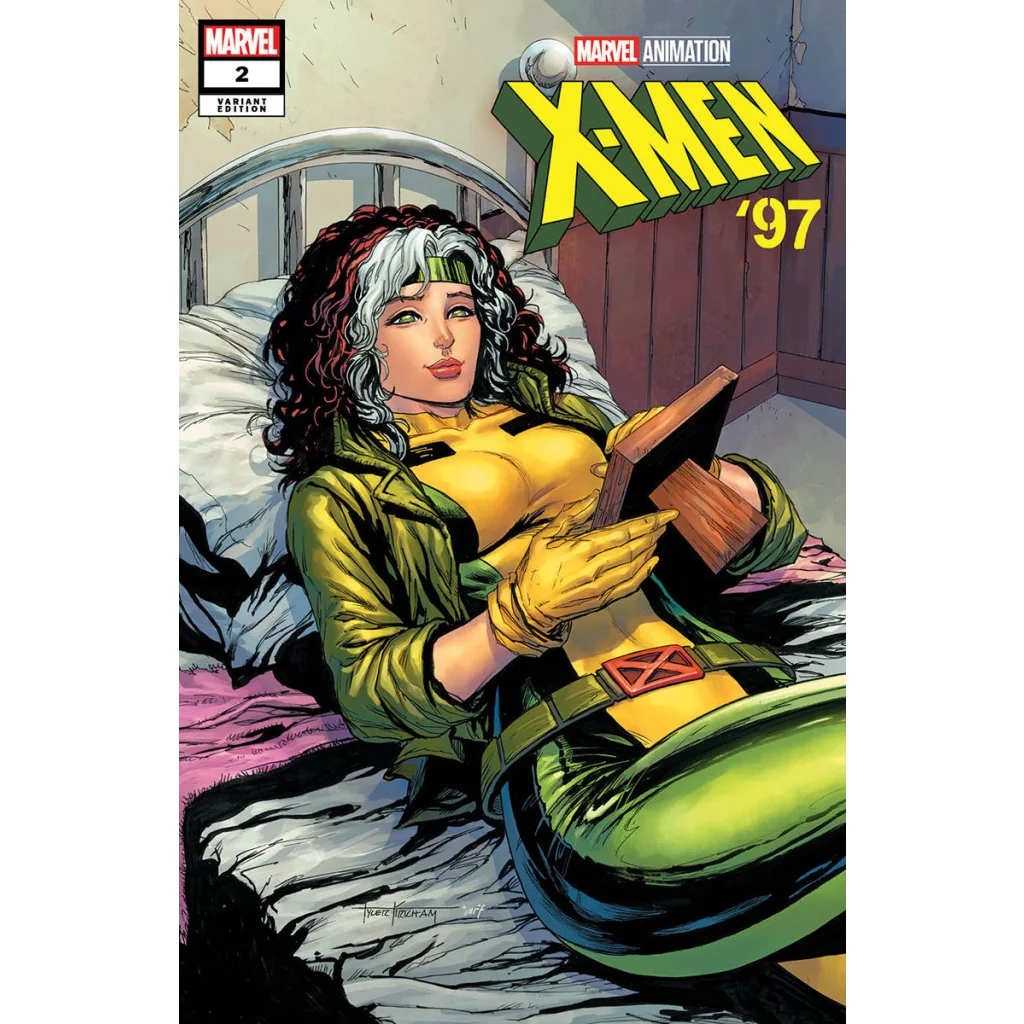 Comic book featuring Rogue from X-Men 97 by Tyler Kirkham, exclusive variant from Unknown Comics Tyler
