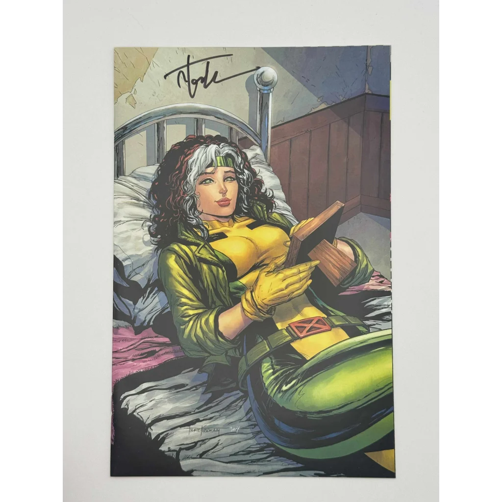 Vibrant Rogue X-Men comic cover signed by Tyler Kirkham from Unknown Comics Tyler