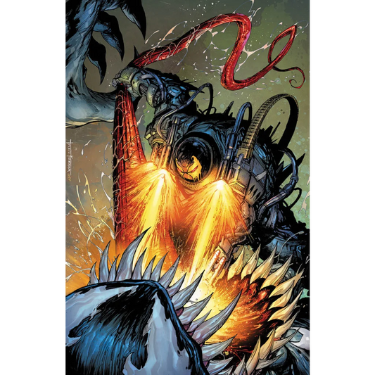 Tyler Kirkham Flame Beast print from Unknown Comics featuring a monster with fiery attack