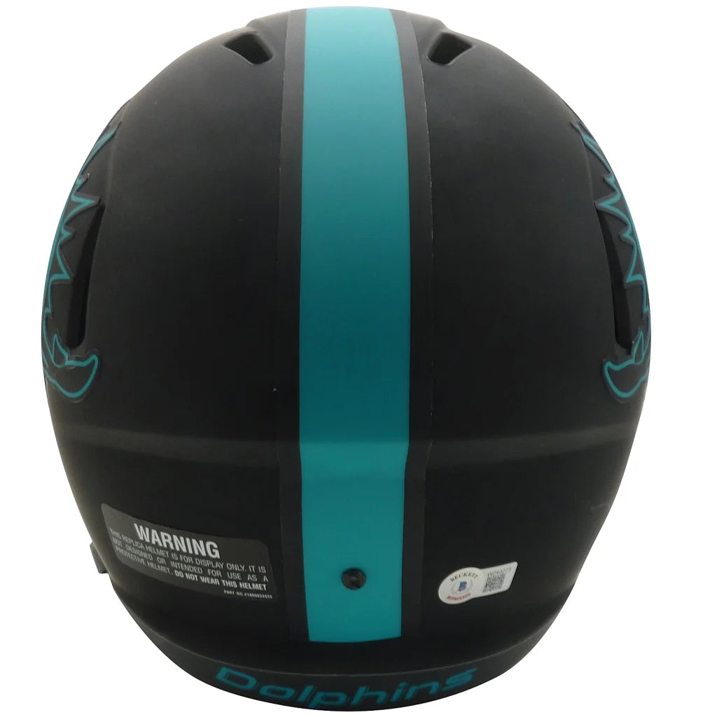 Tyreek Hill autographed Miami Dolphins black teal helmet with logo