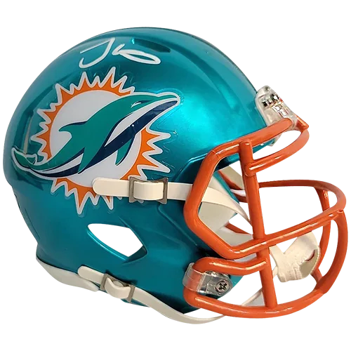 Tyreek Hill autographed Miami Dolphins flash alternate mini helmet