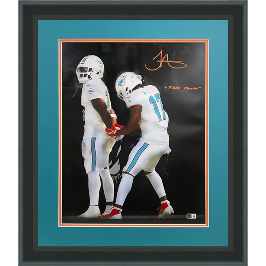 Tyreek Hill autographed deluxe framed 16x20 Miami Dolphins photo