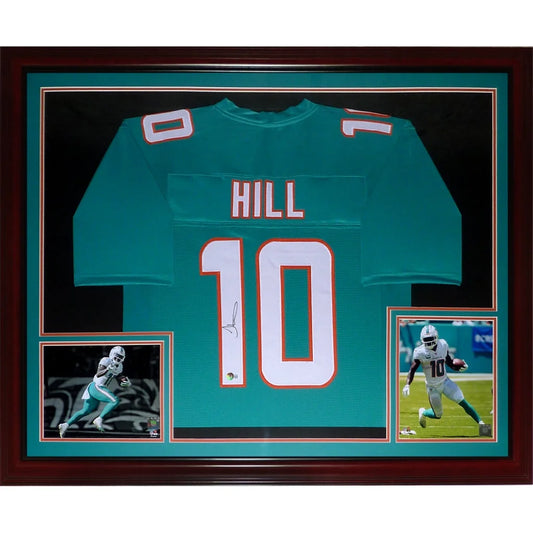 Tyreek Hill autographed Miami Dolphins teal #10 jersey from private signing