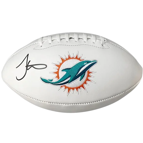 Tyreek Hill autographed Miami Dolphins white leather football